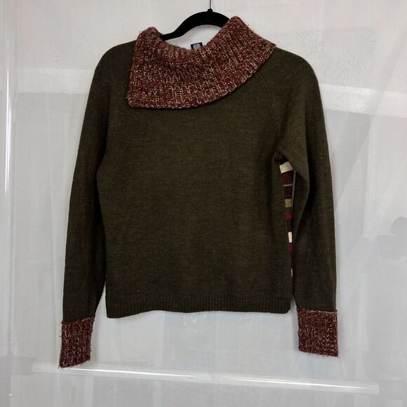 vintage Norton Mcnaughton wool blend Small striped sweater retro artsy - Picture 7 of 9